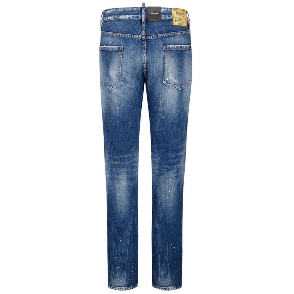 Dsquared² Blue Cotton Jeans & Pant - Image 2