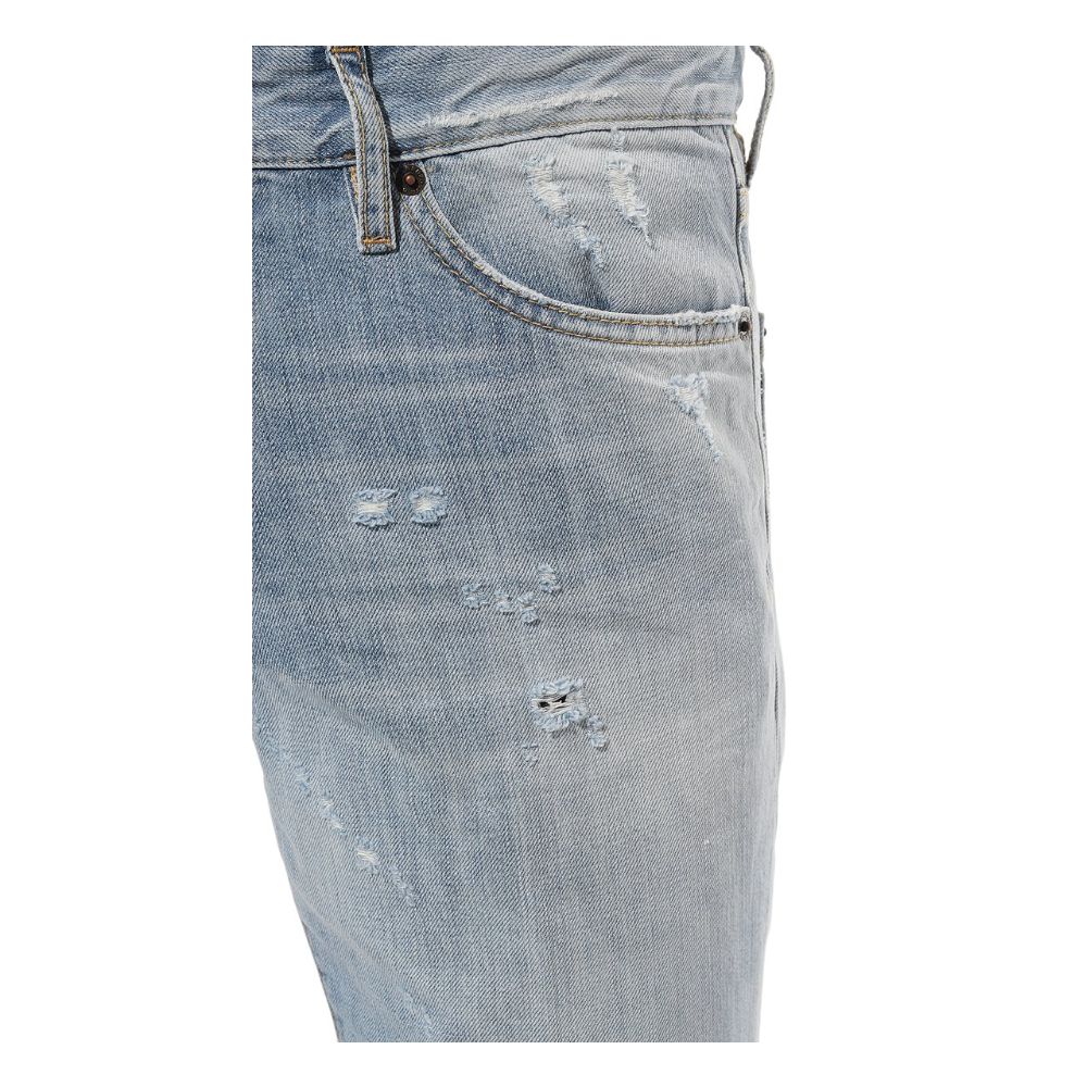 Dsquared² Light Blue Cotton Men Jeans - Image 4
