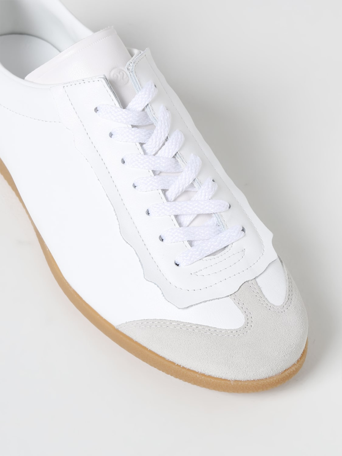 Maison Margiela Low Featherlight Leather And Suede Sneakers - Image 4