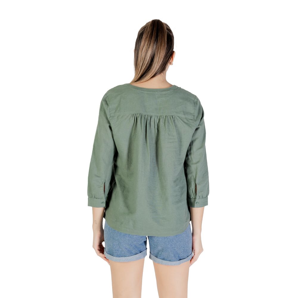 Street One Green Linen Shirt - Image 2
