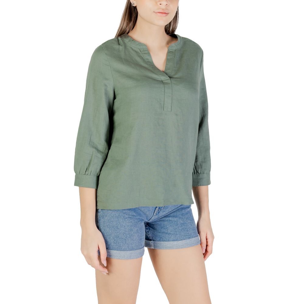 Street One Green Linen Shirt - Image 3