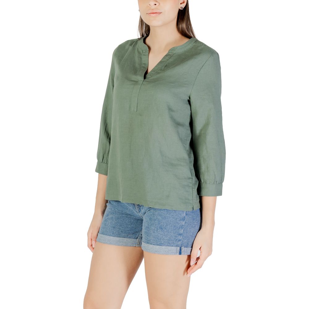 Street One Green Linen Shirt - Image 4
