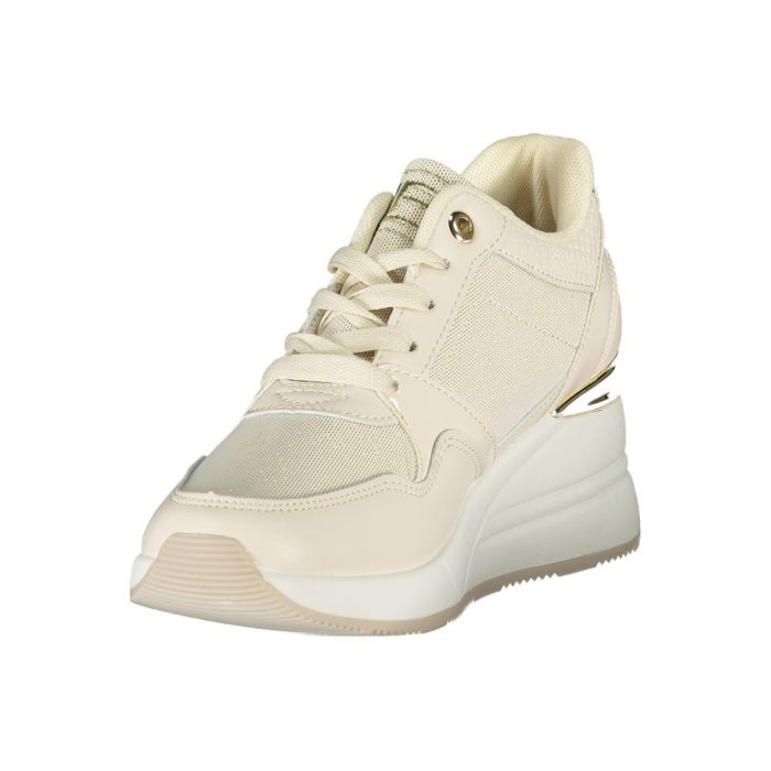 Laura Biagiotti Beige Synthetic Women Sneaker - Image 3