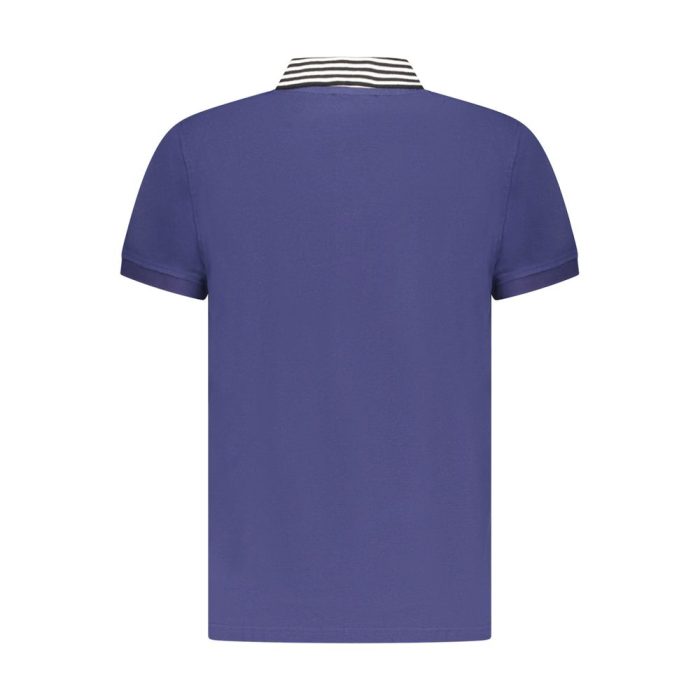 Cavalli Class Blue Cotton Men Polo Shirt - Image 2