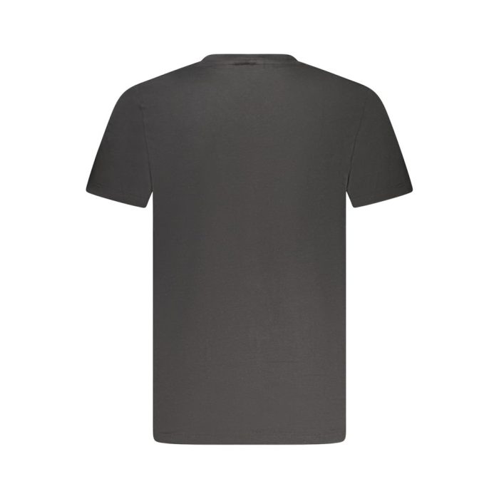 Calvin Klein Black Cotton Men V-Neck T-Shirt - Image 2