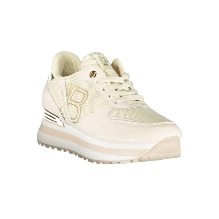 Laura Biagiotti Beige Polyester Women Sneaker - Image 2