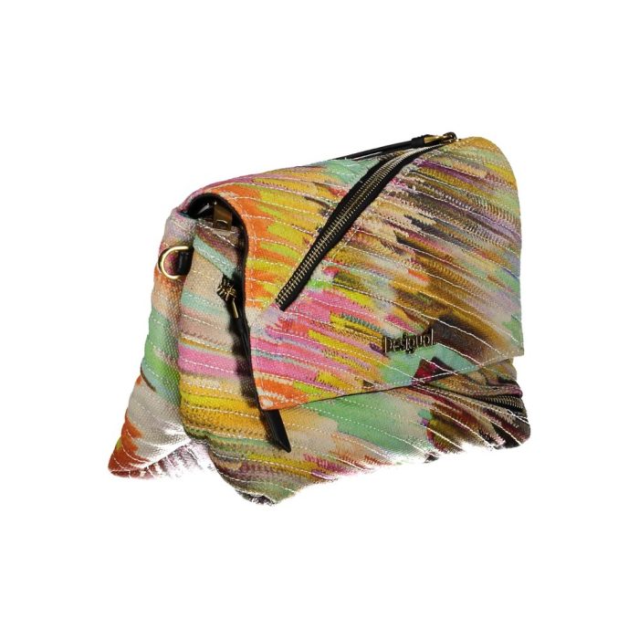 Desigual Yellow Polyester Handbag - Image 3
