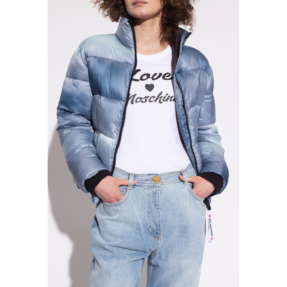 Love Moschino Light Blue Polyester Women Jacket - Image 3