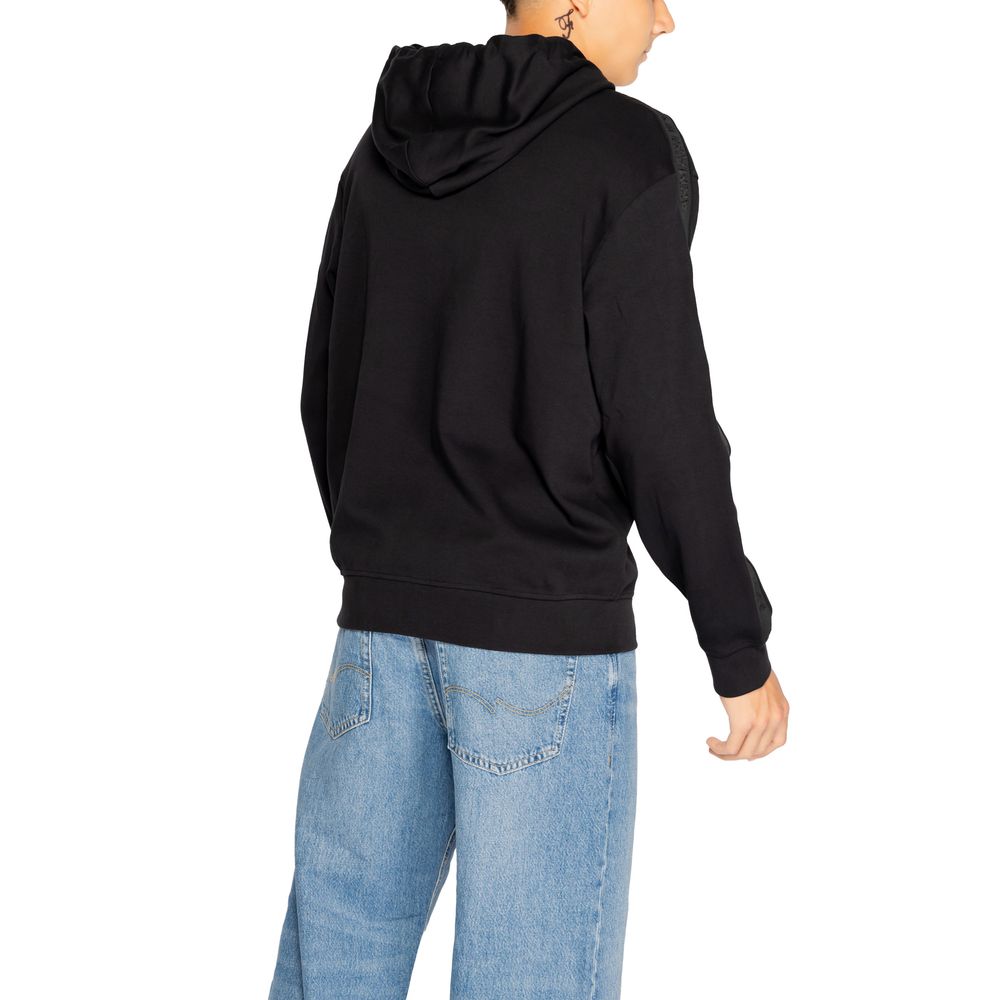 Armani Exchange Black Cotton Hoodie - Image 4