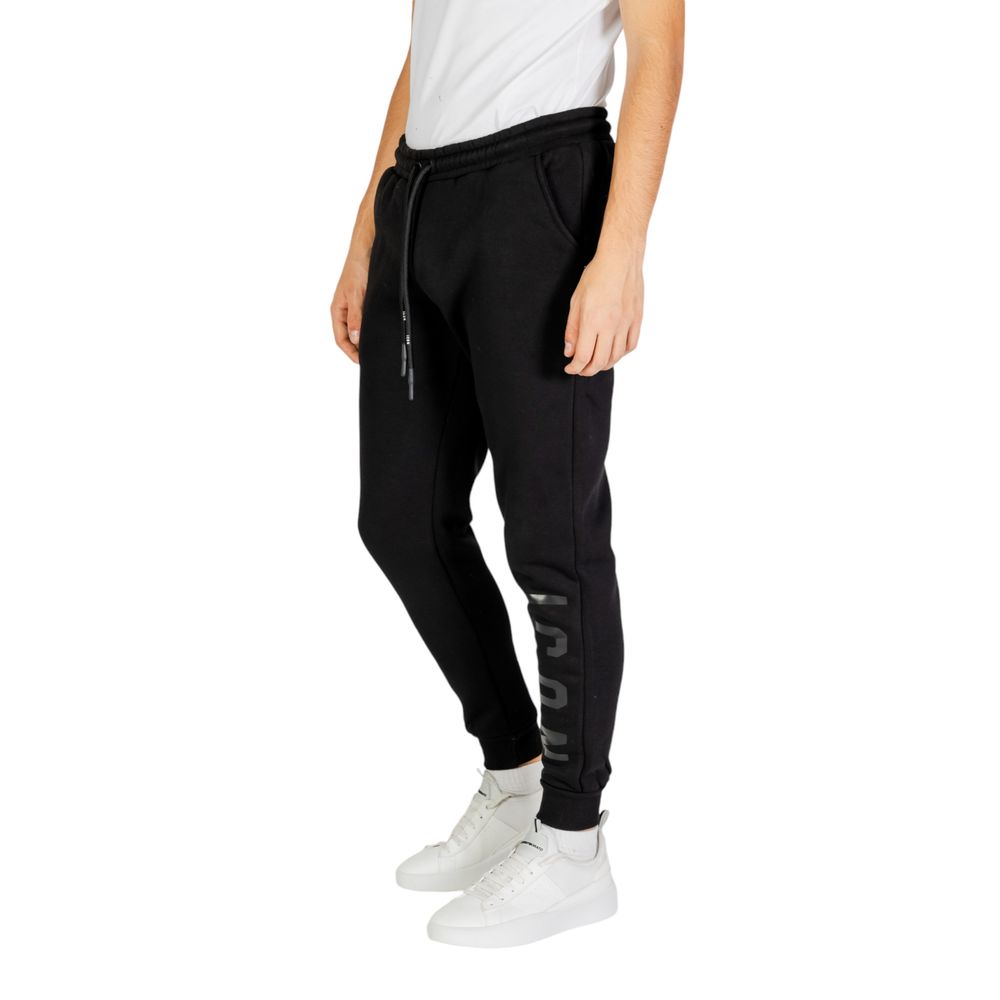 Icon Black Cotton Joggers (Workout Pants) - Image 3