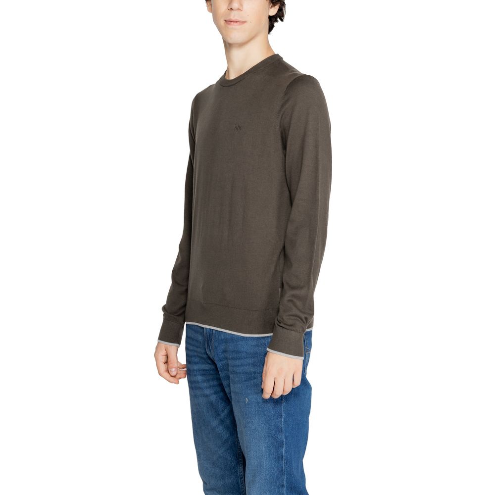 Armani Exchange Green Cotton Sweatshirt - Image 3