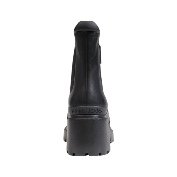Tommy Hilfiger Jeans Black Leather Boot - Image 4
