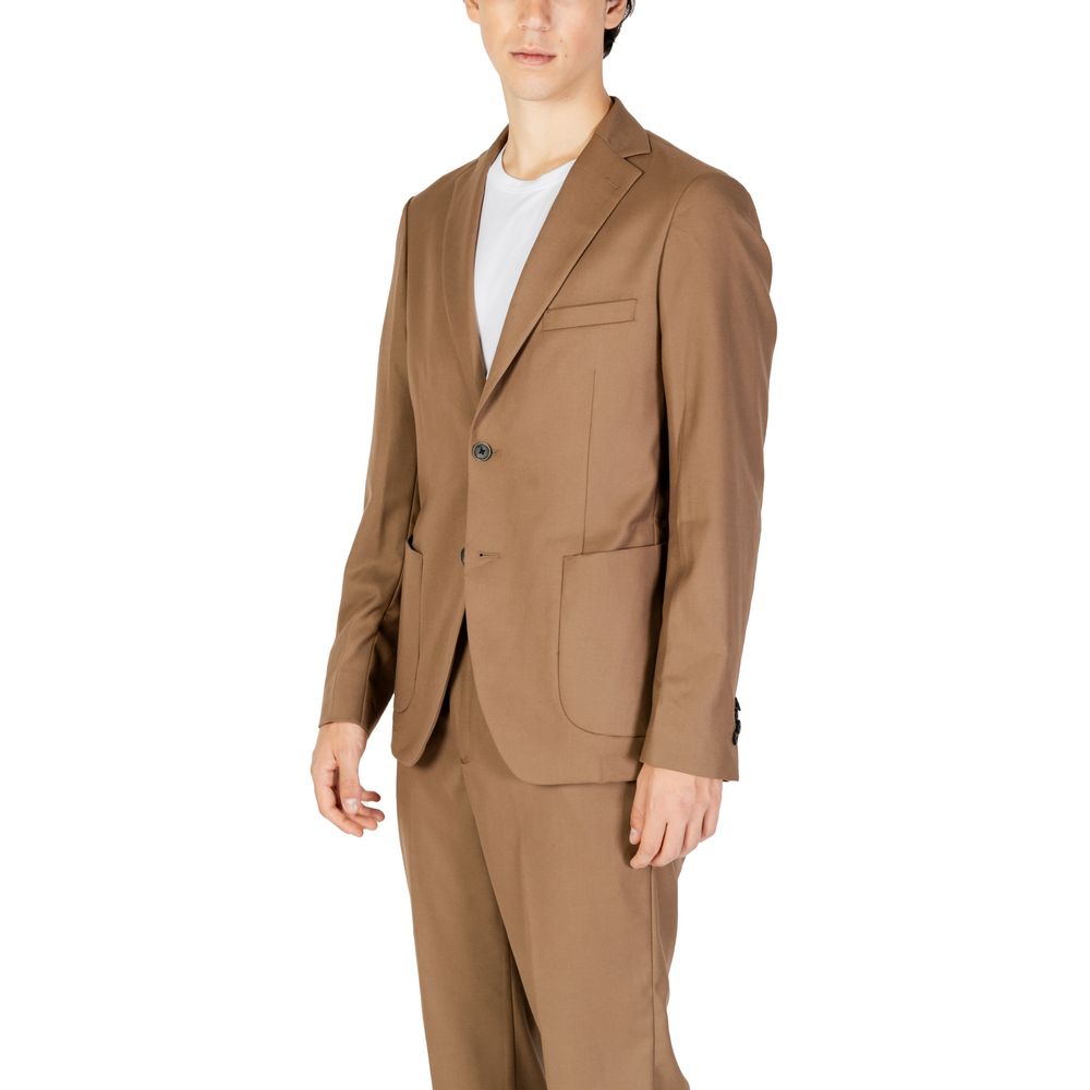 Hamaki-Ho Beige Polyester Blazer - Image 3