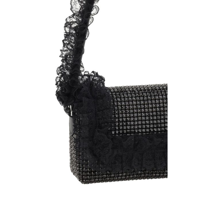 Self-Portrait Crystal Lace Shoulder Bag - Image 4