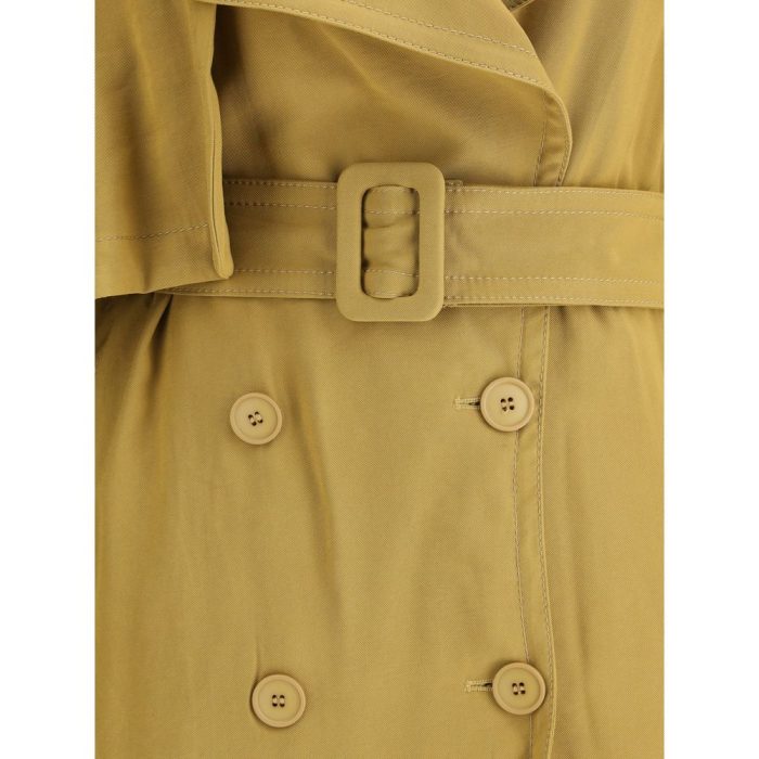 The Andamane Double-breasted Short Trench Coat - Image 3