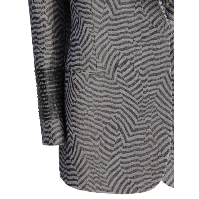 Giorgio Armani Embroidered striped Blazer - Image 3