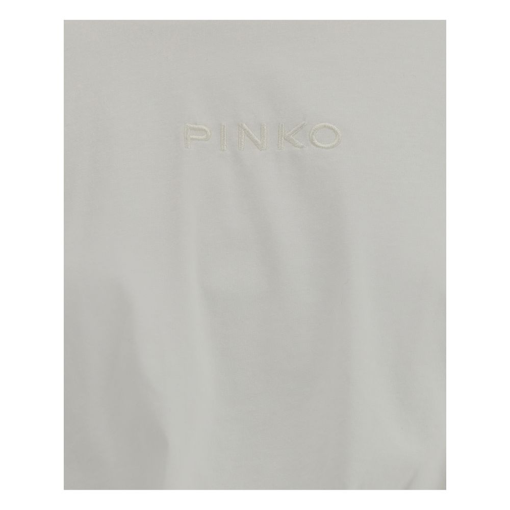 PINKO White Cotton T-Shirt - Image 3