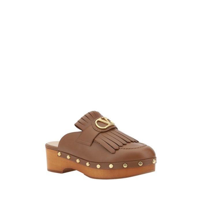 Valentino Garavani Leather Mules - Image 2