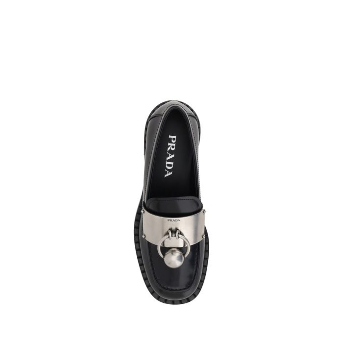 Prada Leather Loafers - Image 4