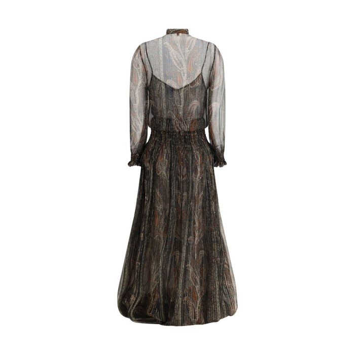 Saint Laurent Long lavallière Dress - Image 2
