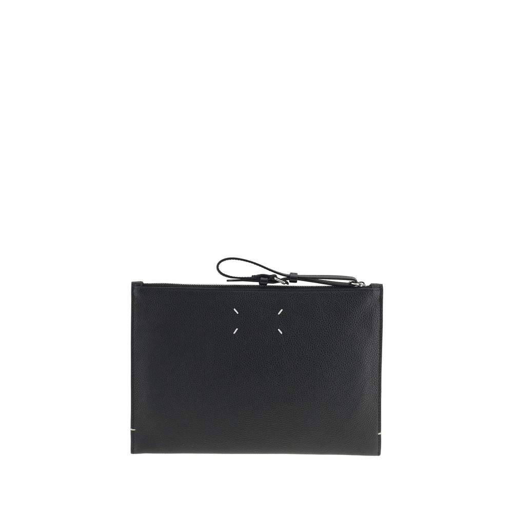 Margiela Black Calf Leather Bos Taurus Wallet - Image 2