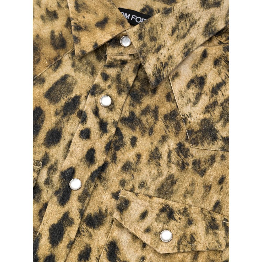 Tom Ford Beige Cotton Shirt - Image 3