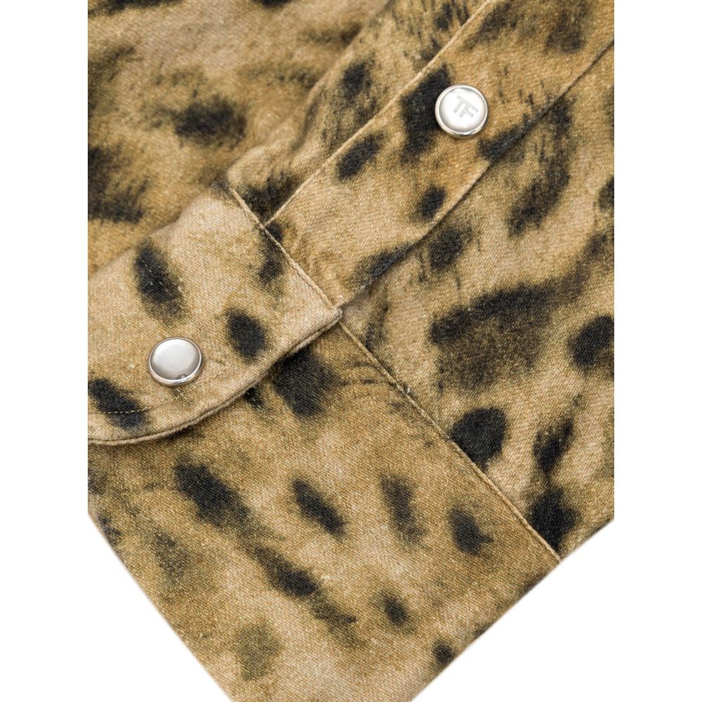 Tom Ford Beige Cotton Shirt - Image 4