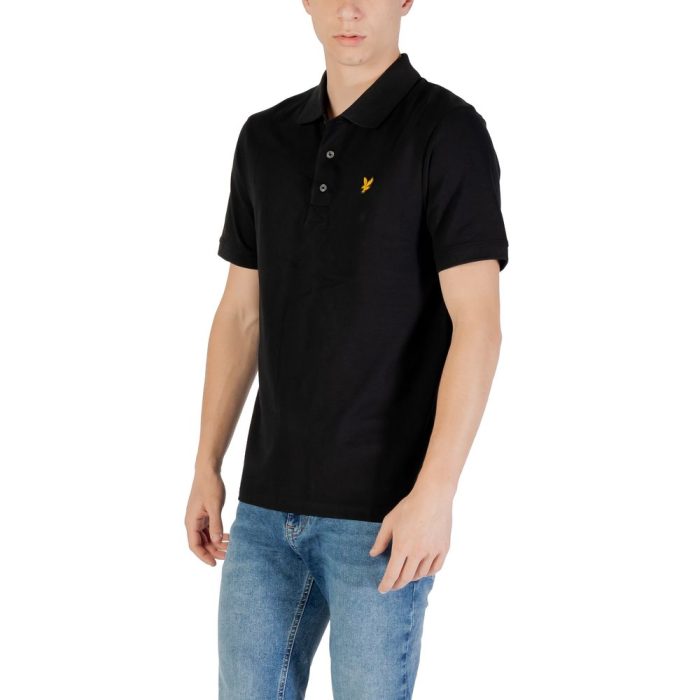 Lyle & Scott Black Cotton Polo Shirt - Image 4
