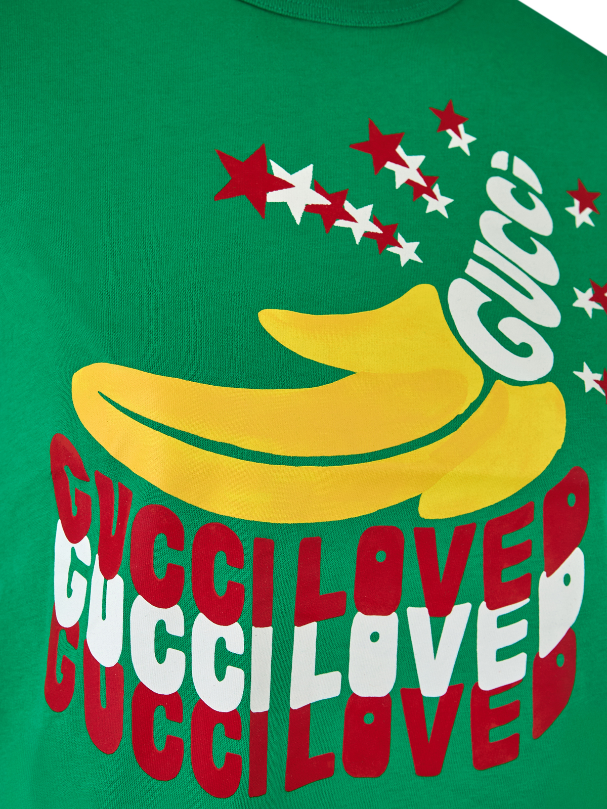 Gucci Green Cotton Logo T-Shirt - Image 2