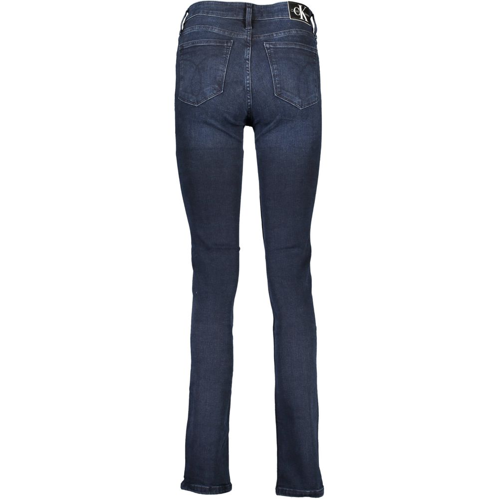 Calvin Klein Blu Cotton Women Jeans - Image 2