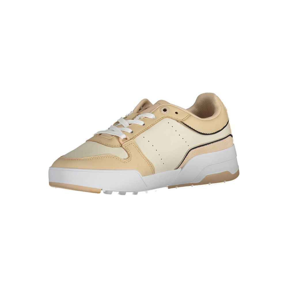 Tommy Hilfiger Beige Polyester Women Sneaker - Image 3