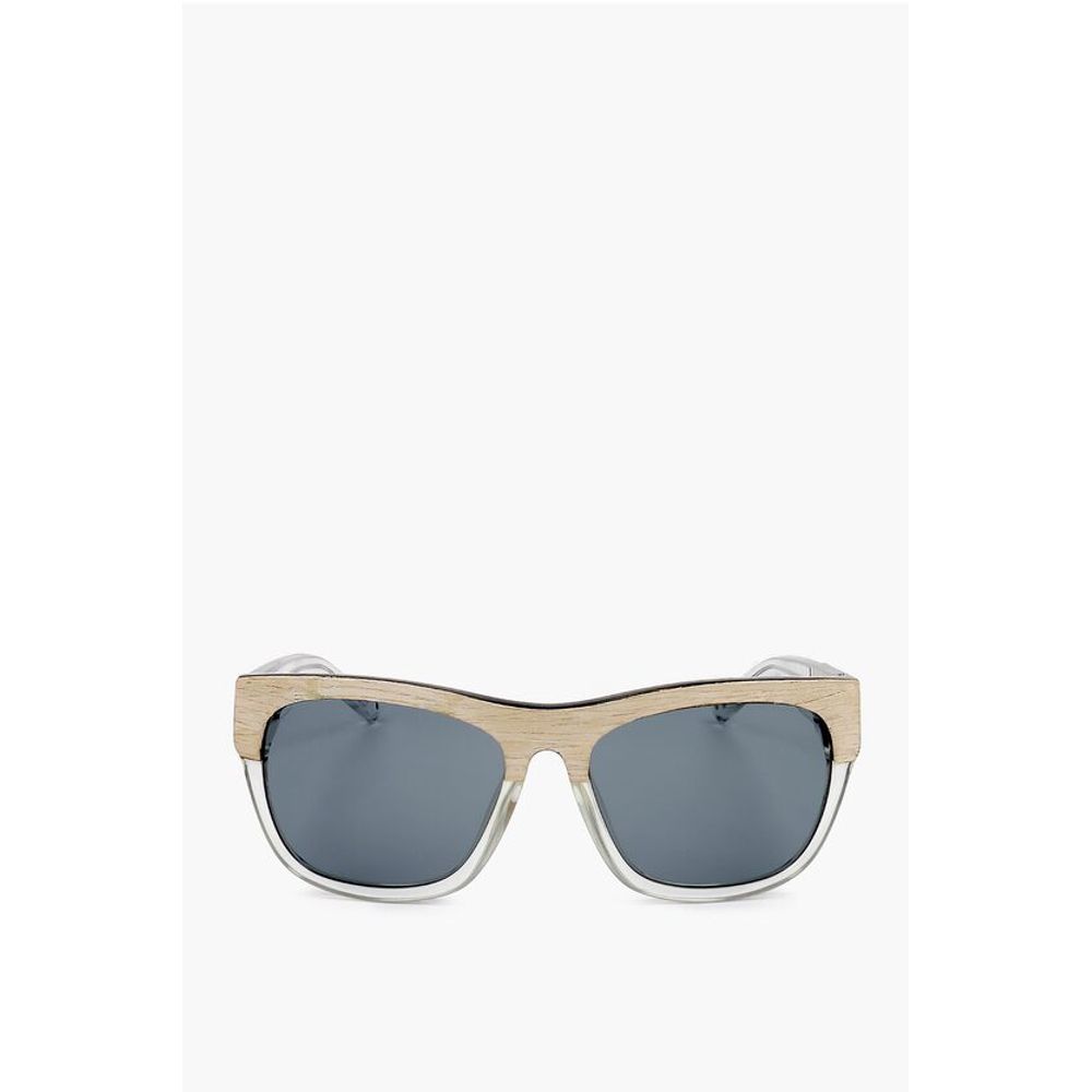 Linda Farrow PHILLIP LIM Wayfarer Sunglasses with Wood Effect Detail