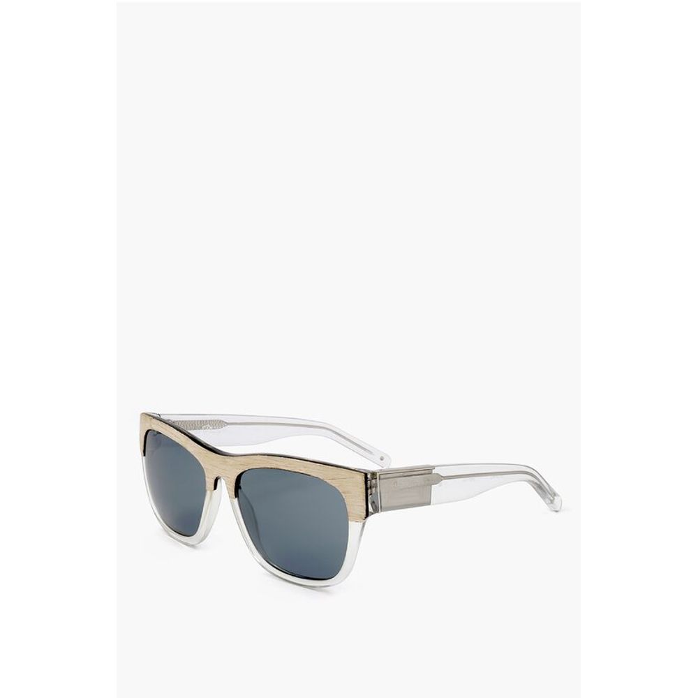 Linda Farrow PHILLIP LIM Wayfarer Sunglasses with Wood Effect Detail - Image 2