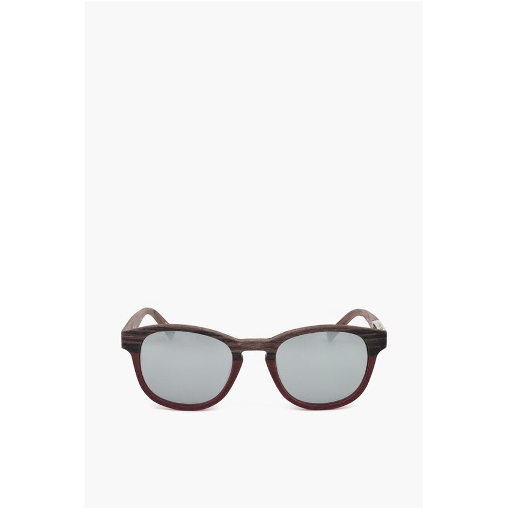 Linda Farrow PHILLIP LIM Wayfarer Sunglasses with Wood Effect Frame