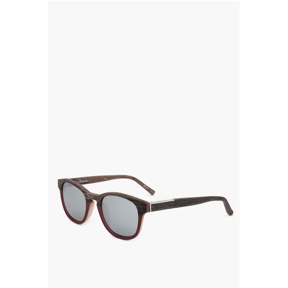 Linda Farrow PHILLIP LIM Wayfarer Sunglasses with Wood Effect Frame - Image 2