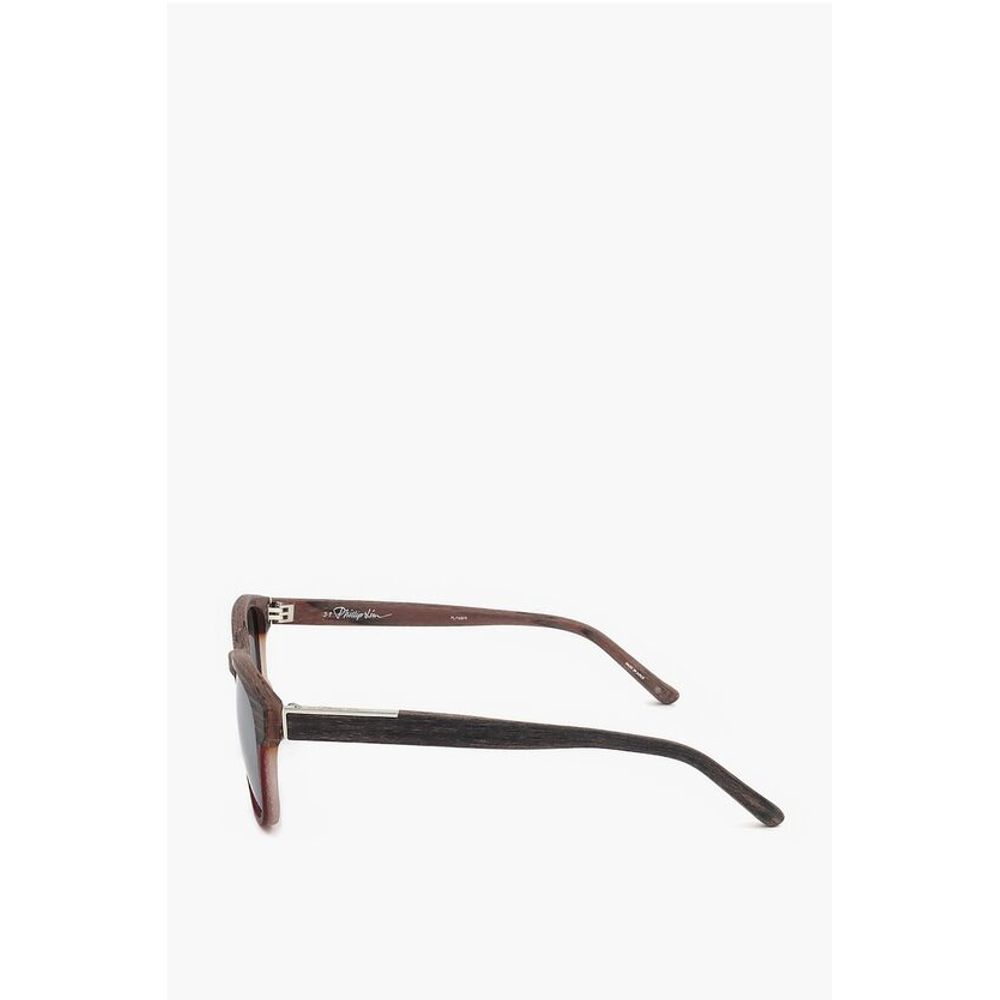 Linda Farrow PHILLIP LIM Wayfarer Sunglasses with Wood Effect Frame - Image 3