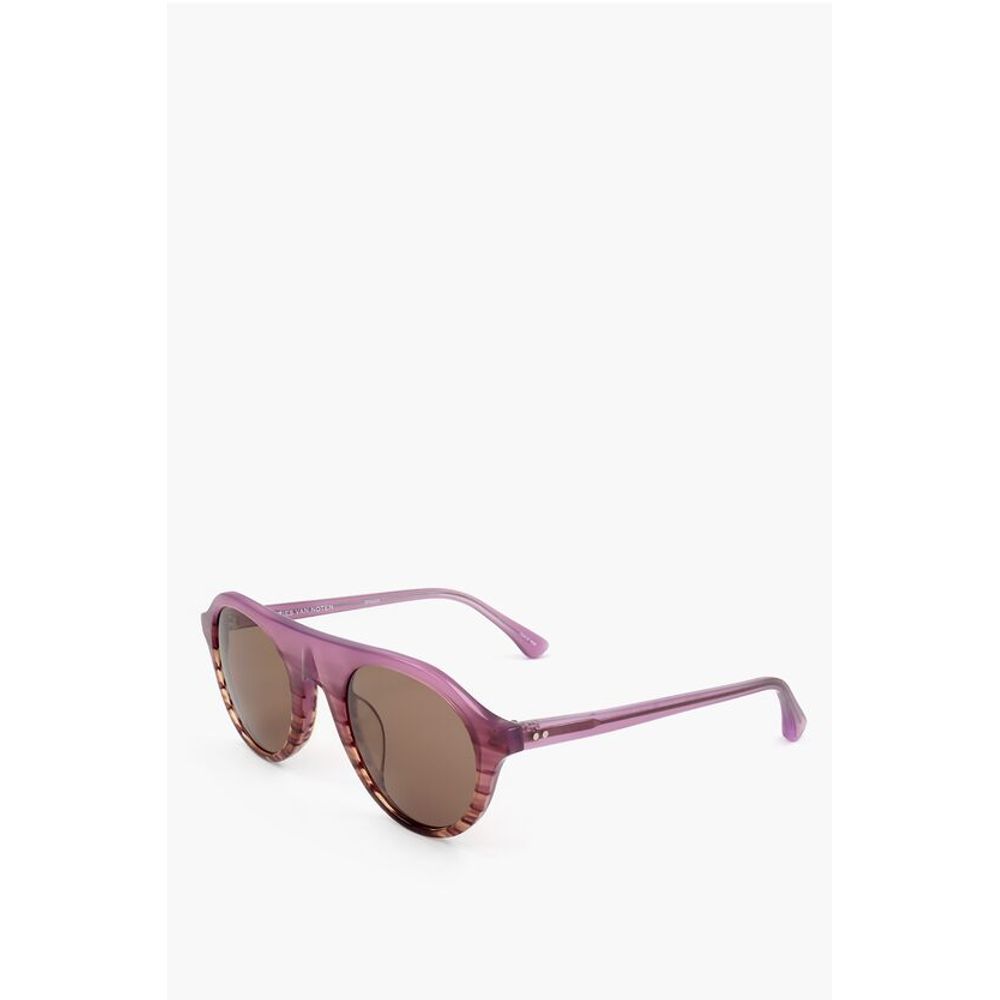 Linda Farrow DRIES VAN NOTEN Aviator Sunglasses with Patterned Frame - Image 2