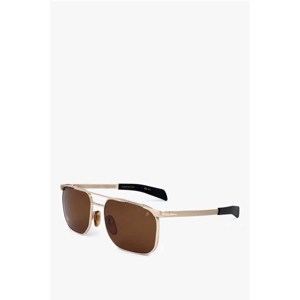 David Beckham Aviator Sunglasses with Metal Frame - Image 2