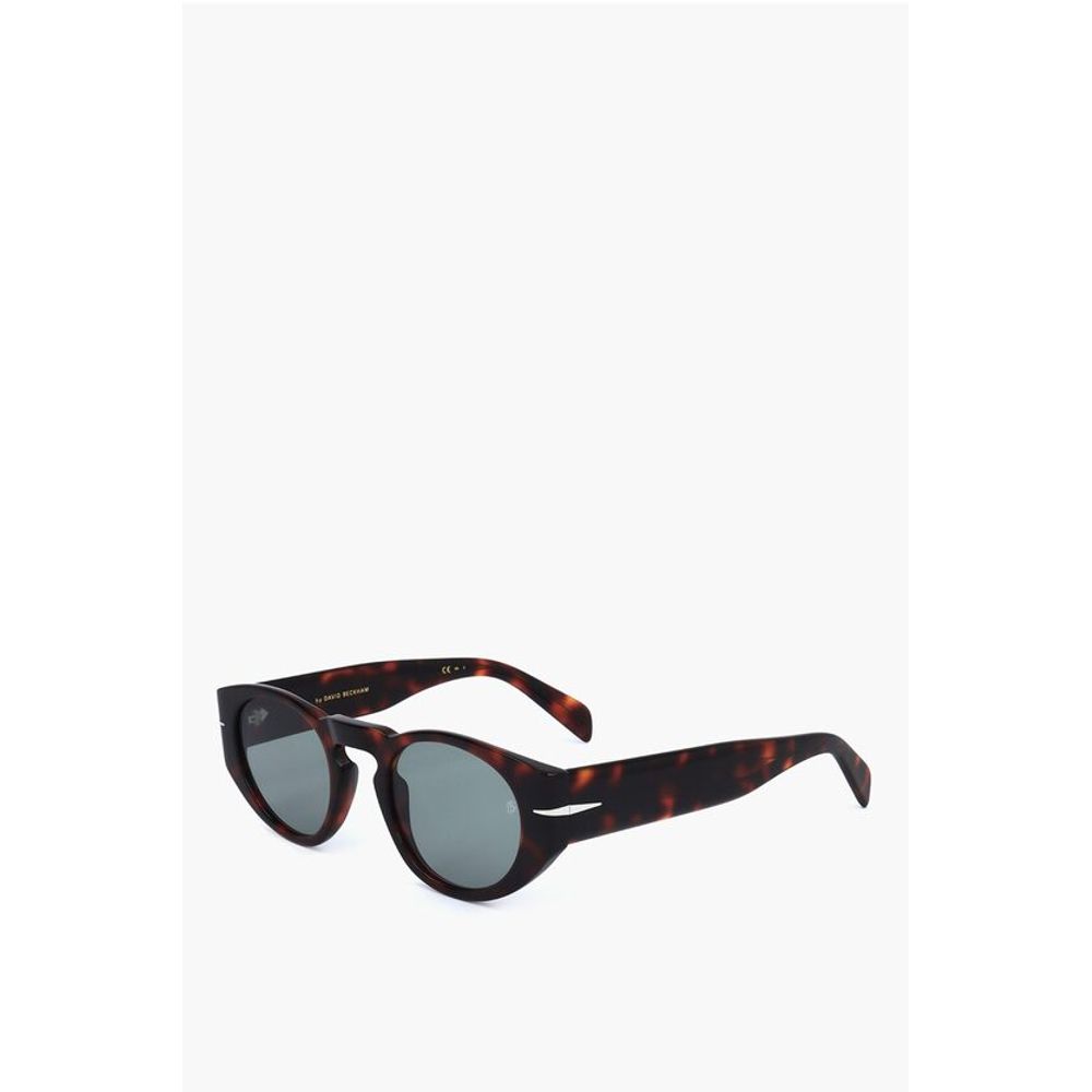 David Beckham Tortoiseshell Patterned Sunglasses with Oval Lenses - Image 2