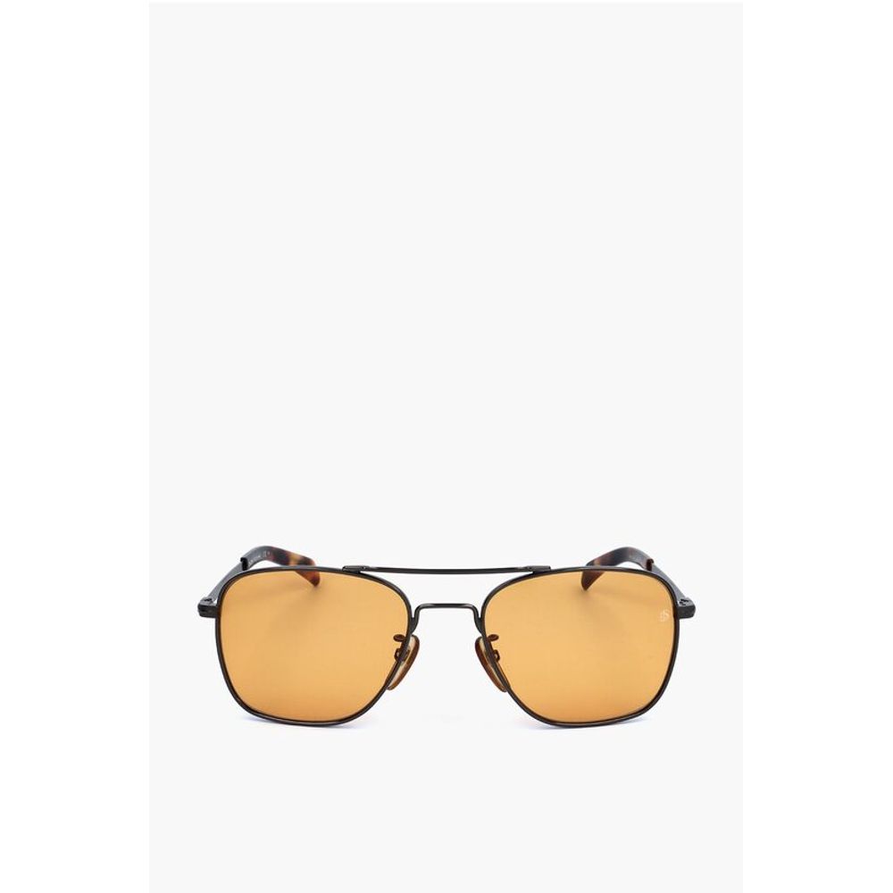 David Beckham Aviator Sunglasses with Orange Lenses