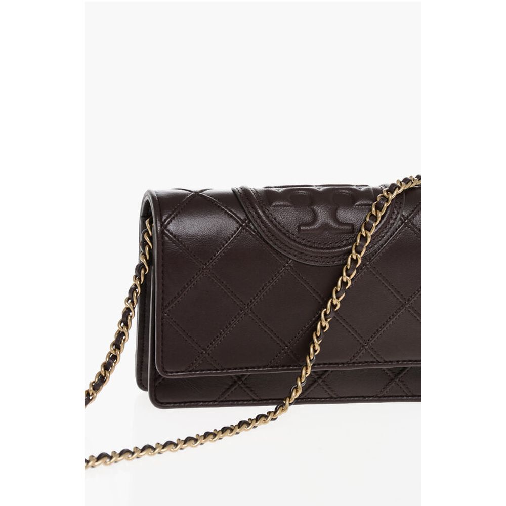 Tory Burch Quilted Leather FLEMING Wallet with Chain - Image 3