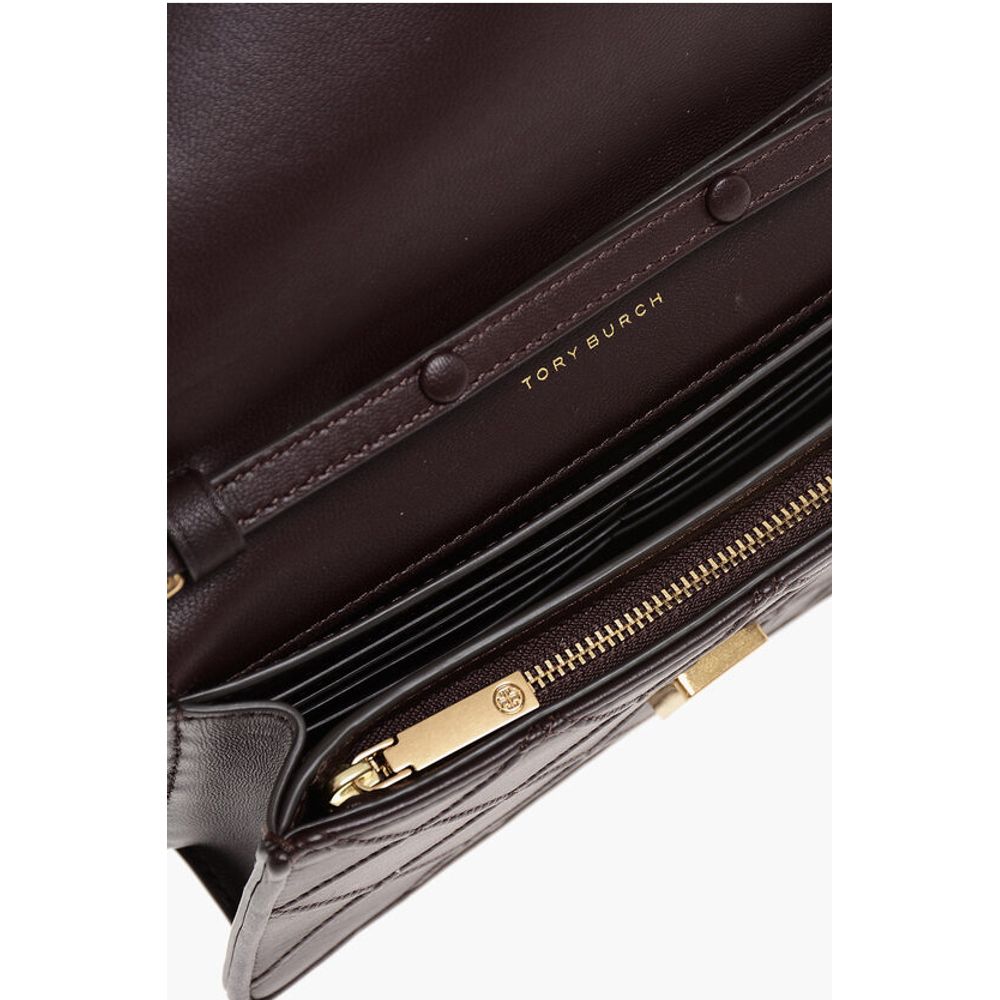 Tory Burch Quilted Leather FLEMING Wallet with Chain - Image 5