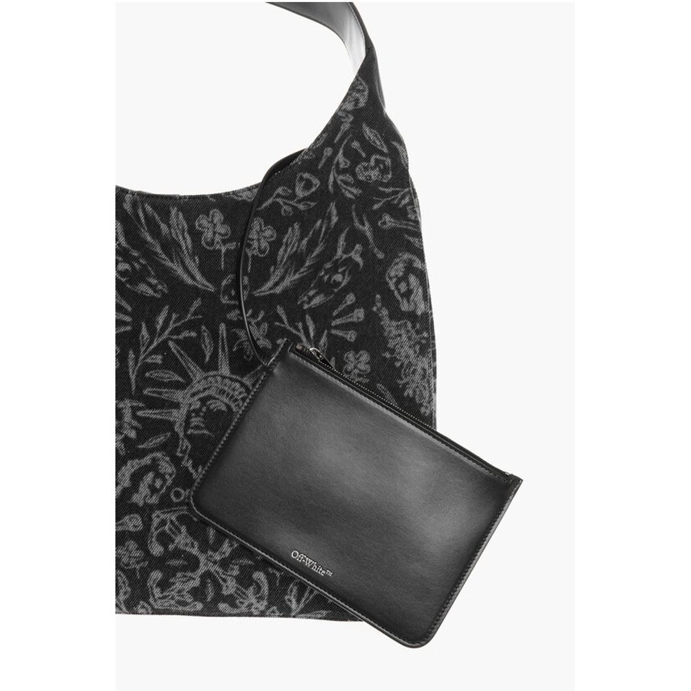Off-White Printed METROPOLITAN Hobo Bag - Image 4