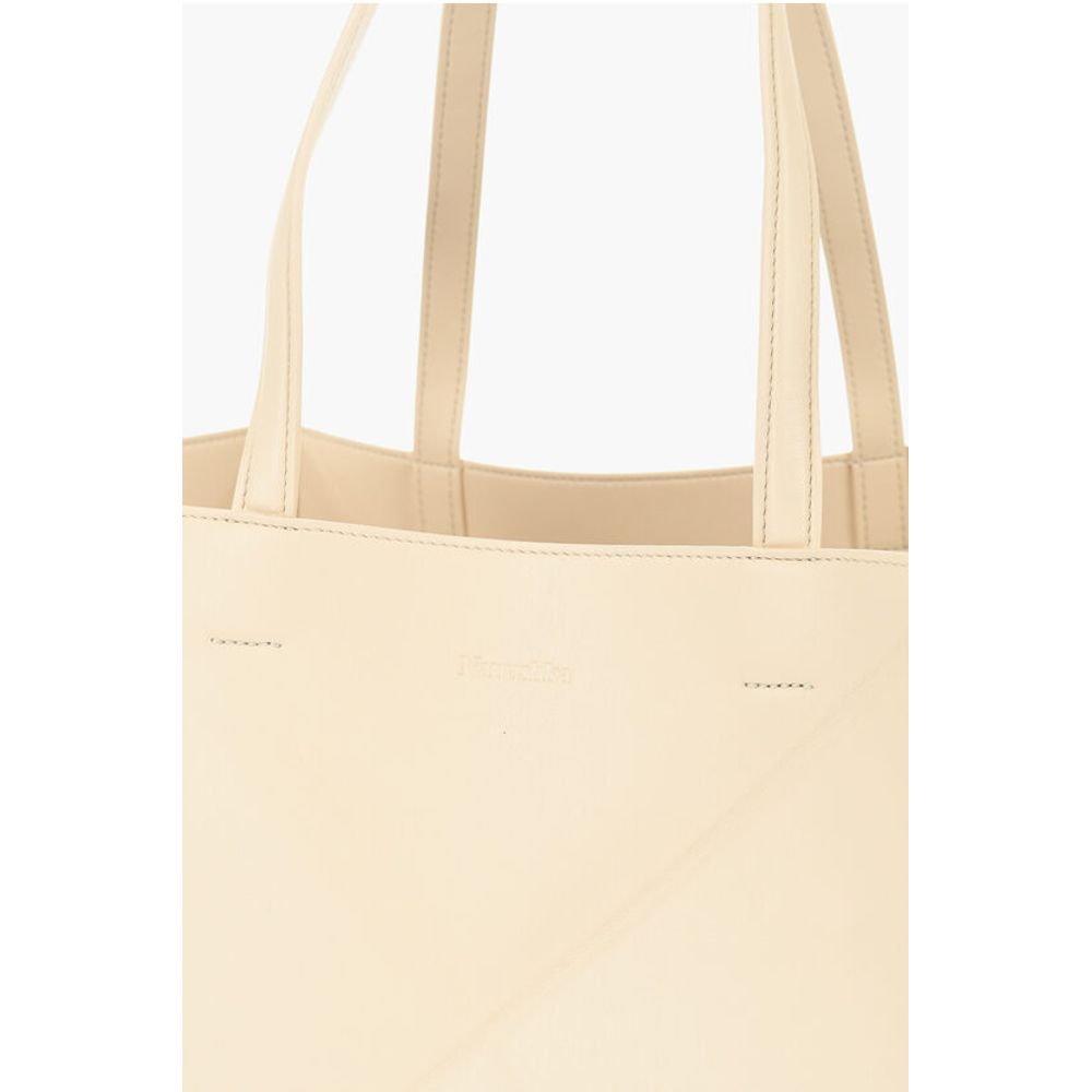 Nanushka Solid Color Faux Leather THE ORIGAMI Tote Bag - Image 3