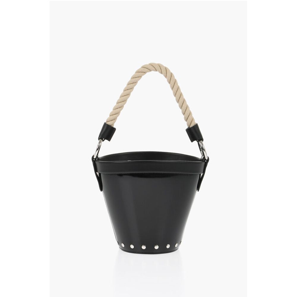 Maison Margiela MM11 Patent Letaher Bucket Bag with Removable Strap