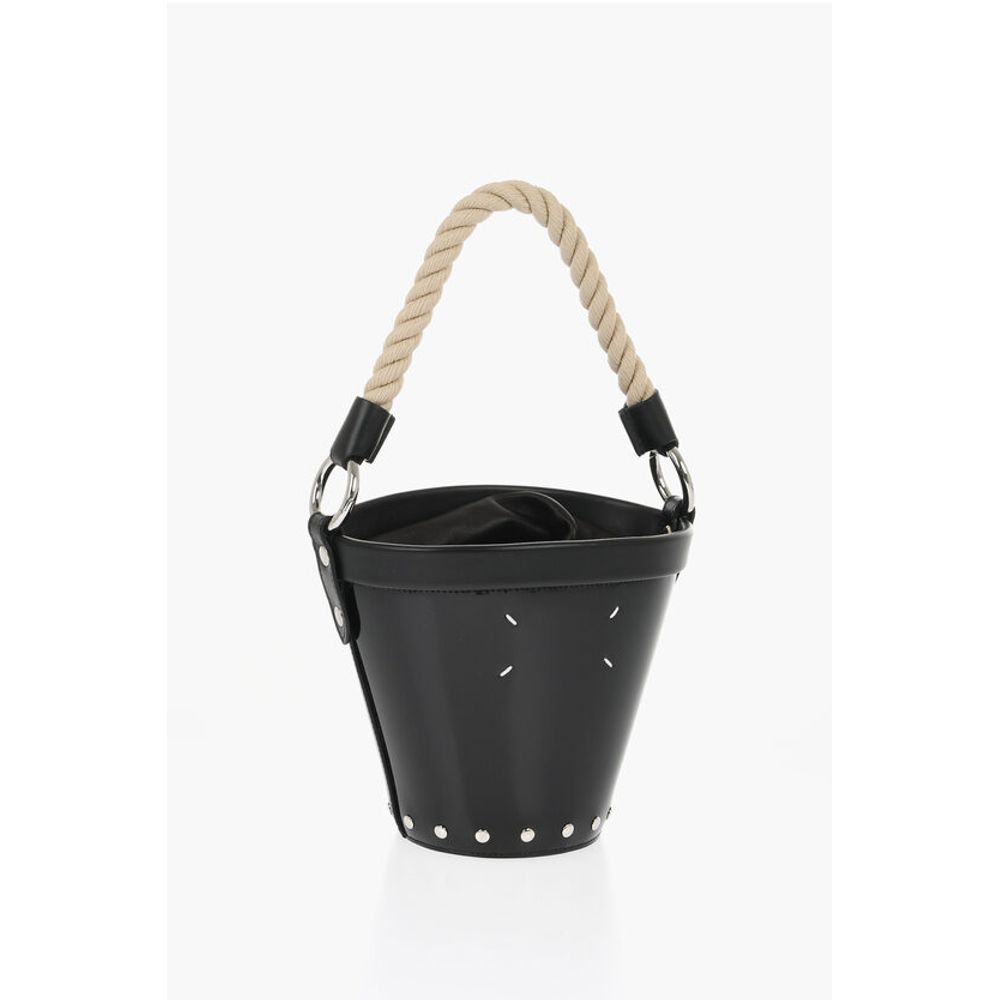Maison Margiela MM11 Patent Letaher Bucket Bag with Removable Strap - Image 2