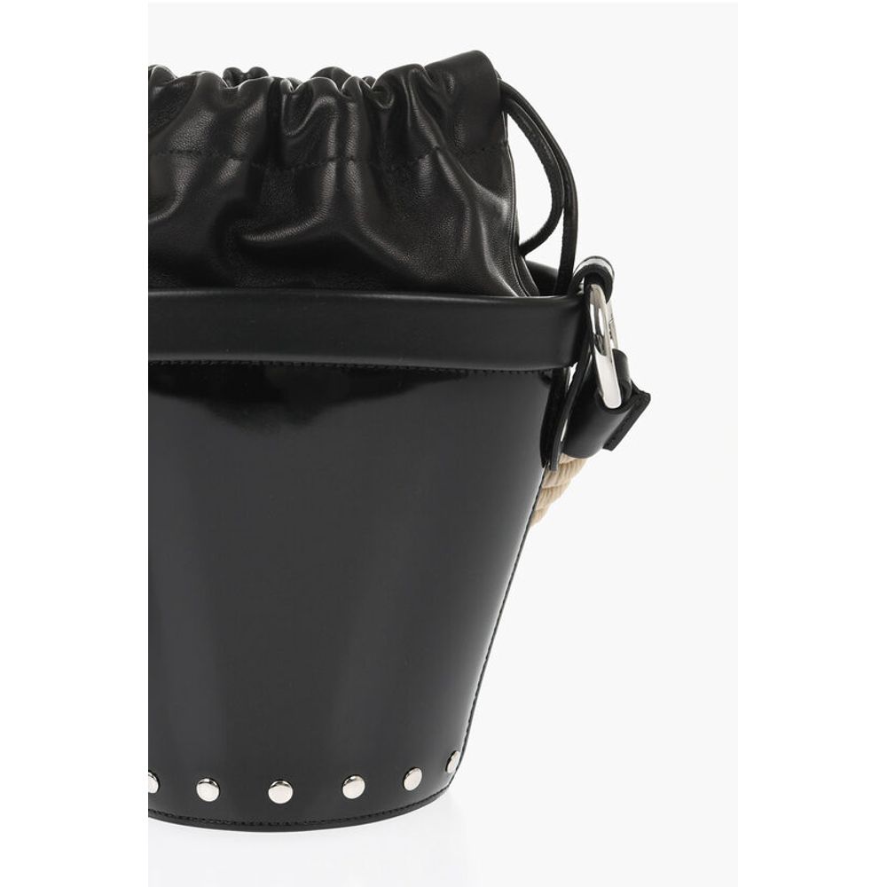 Maison Margiela MM11 Patent Letaher Bucket Bag with Removable Strap - Image 4