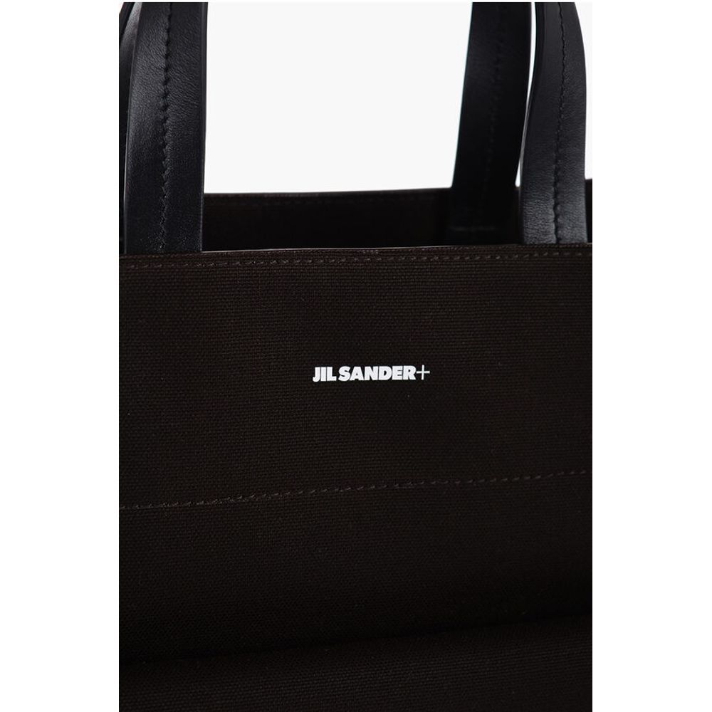 Jil Sander Canvas UTILITY Shopping Bag with Maxi Front Pocket - Image 2