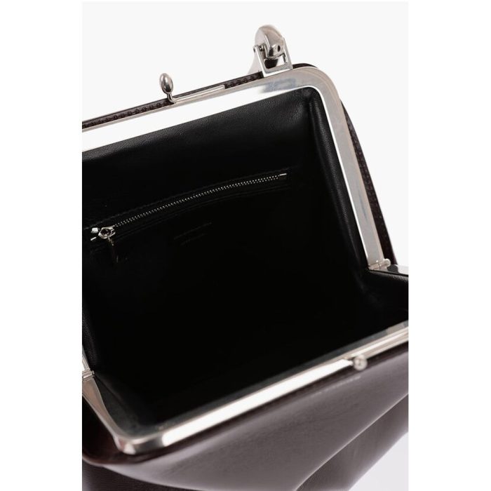 Jil Sander Leather Handbag with Clasp Closure - Image 5