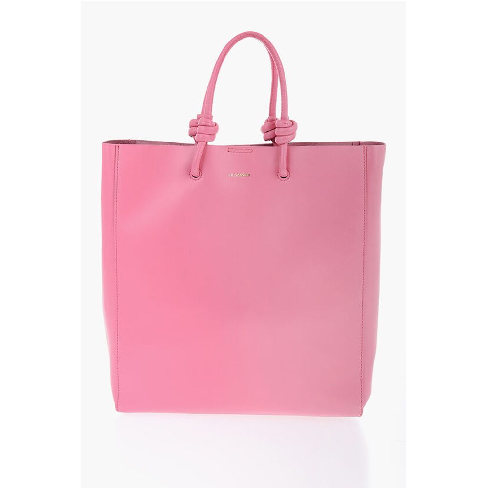 Jil Sander Leather Handbag with Removable Shoulder Strap